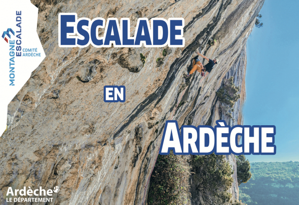 climbing guidebook escalade en Ardèche
