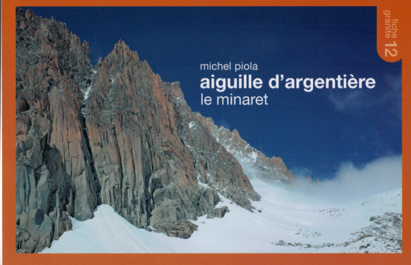 climbing map 12 - aiguille d'argentiere - le minaret