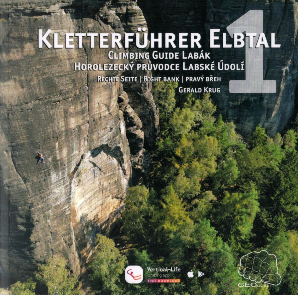 climbing guidebook Elbtal 1 - Labské Údolí / Pravý břeh