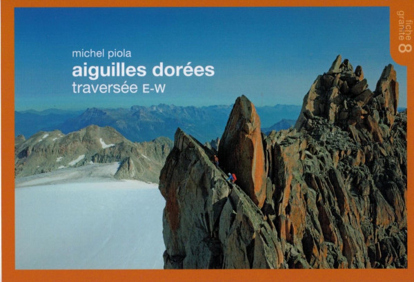 climbing map aiguilles dorées traversée E-W