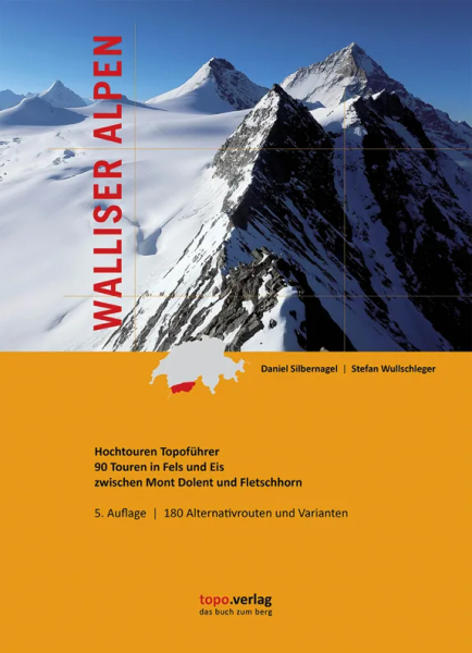 Alpine tour topo guide Walliser Alps