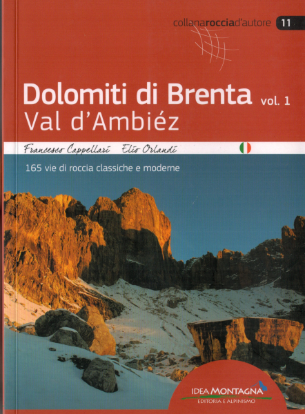 climbing guidebook Brenta Dolomites / Val d´Ambiez - italian edition