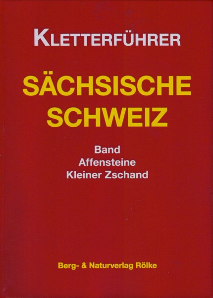 climbing guidebook Affensteine und Kleiner Zschand