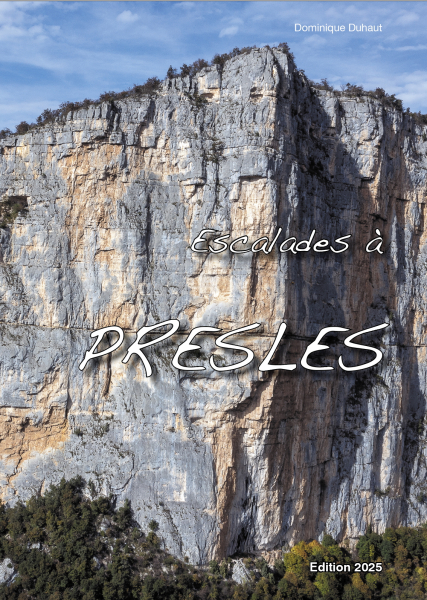 climbing guidebook Escalades a Presles 2025